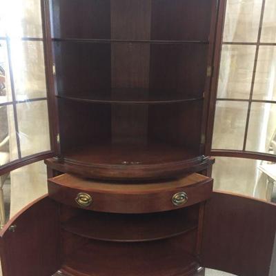 Drexel 4 Door/1Drawer Corner Cabinet 