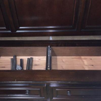 Queen Sleigh Bed with 2 Storage Drawers