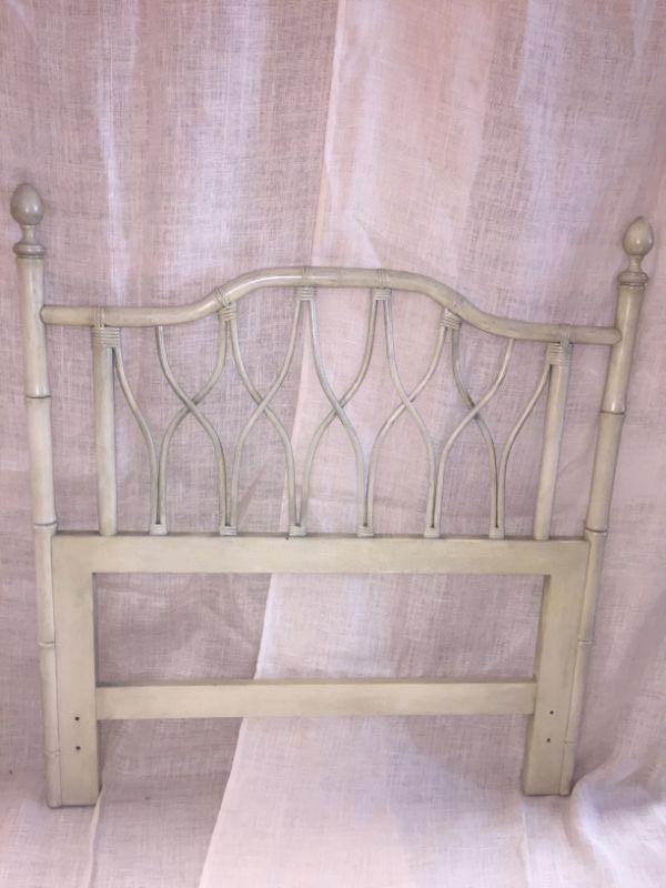 Twin Bamboo Look Headboard Vintage Finish