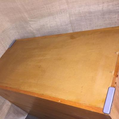 Cute Handpainted Wooden Toy Box 