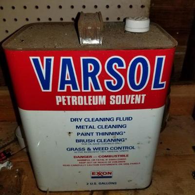 Can of Varsol petroleum solvent