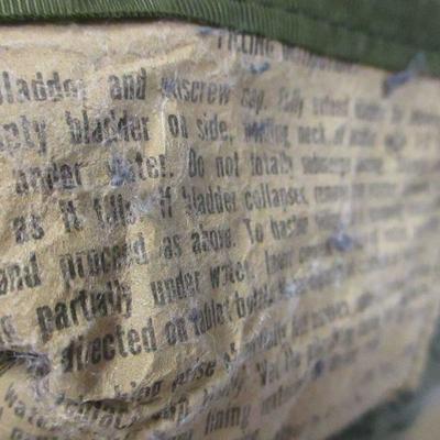 Lot 141 - Square Bladder Canteen With Canvas Bags