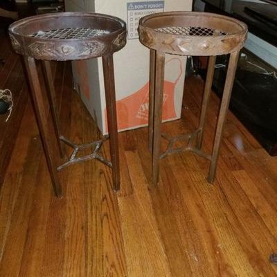 Pair of Metal plant stands