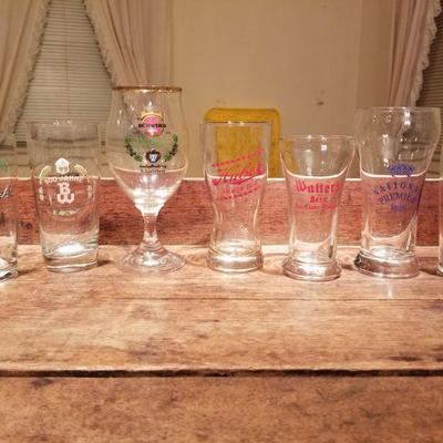 Lot #3 of beer glass collection