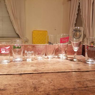 Lot #4 of beer glass collection