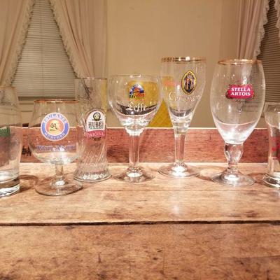Lot #5 of beer glass collection