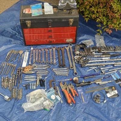 Drill bits, wrenches and sockets galore