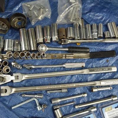 Drill bits, wrenches and sockets galore