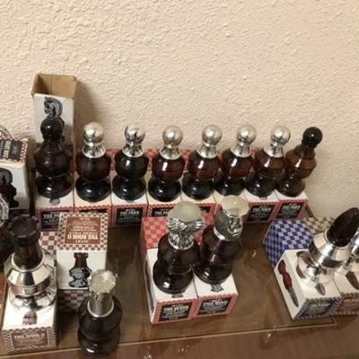 Vintage Cologne Bottles Chess set