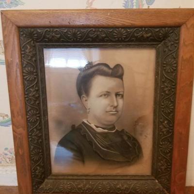 Antique frame and photo