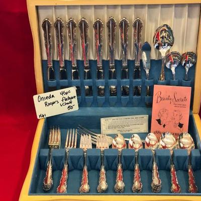 K61 silver-plate flatware and chest