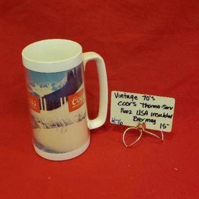 K76 vintage beer mug 1970's Coors