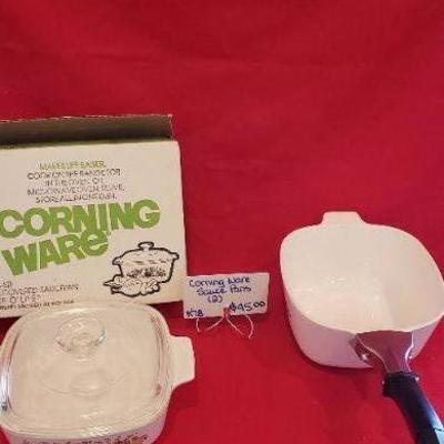 K78 Corning ware saucepans