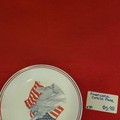 K89 Americana Corelle Plate