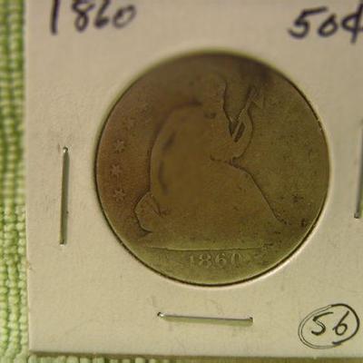1860 Liberty Half Dollar