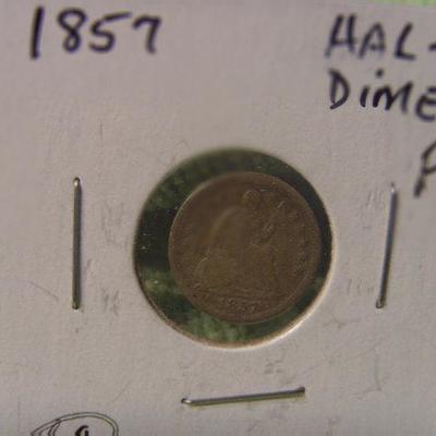 1857 Liberty Half Dime