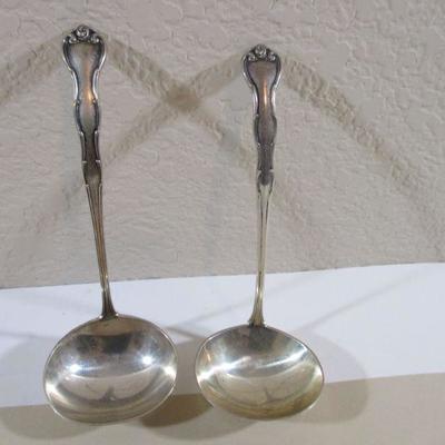 Set of Sterling Gorham Dipping spoon 4-5