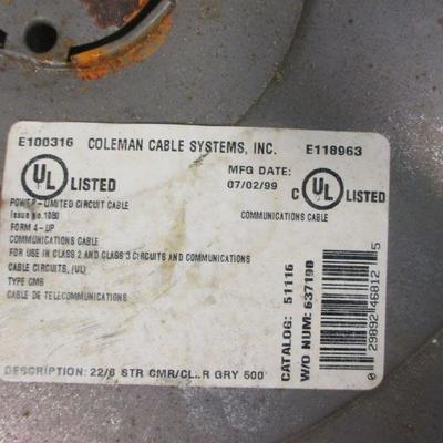 Lot 184 - Power Limited Circuit Cable & NEC Standard Cable