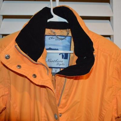 Women's Obermeyer 1947 Size 8 Orange Ski Jacket