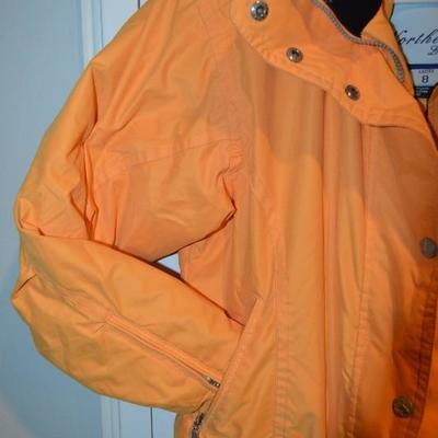 Women's Obermeyer 1947 Size 8 Orange Ski Jacket