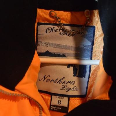 Women's Obermeyer 1947 Size 8 Orange Ski Jacket