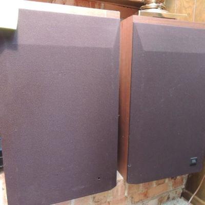 SPEAKER SET - Wood Finish, retro