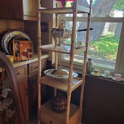 Narrow Display CABINET - Beige Finish
