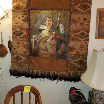 American Indian Art Tapestry 
