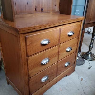 SMALL 3 drawer chest - retro style pulls