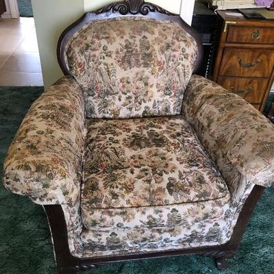 Antique couch and chair 