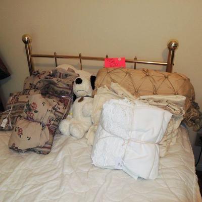 Twin Brass BED with Mattress