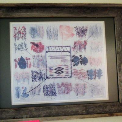 Rustic Framed Nature Print Poster