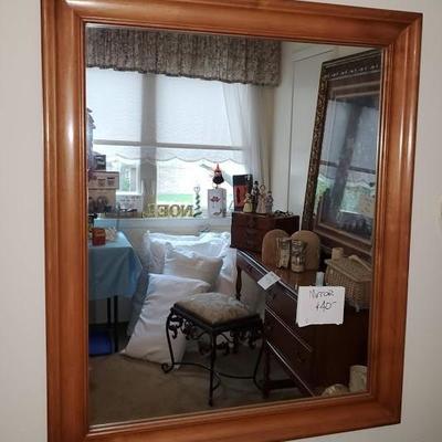 MIRROR: Wood Frame Retro - large