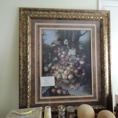 Framed Art: Extra-Large Floral