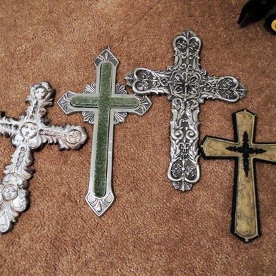 Lot of 4 Decorator Crosses