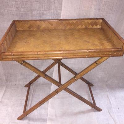 Bamboo Folding Bar Tray