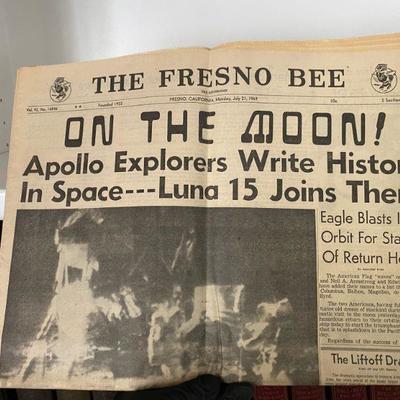 The Fresno BEE on the moon 1969