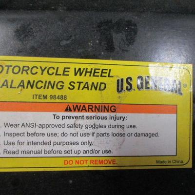 Lot 205 - Motorcycle Wheel Balancing Stand