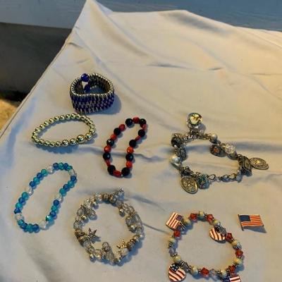 Assorted charm bracelets lot