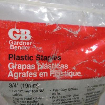 Lot 219 - Staples - Arrow - Brads - Rivets - Bell Wire - Plastic