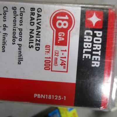 Lot 219 - Staples - Arrow - Brads - Rivets - Bell Wire - Plastic