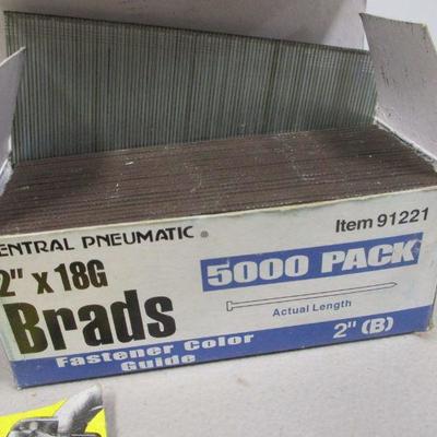 Lot 219 - Staples - Arrow - Brads - Rivets - Bell Wire - Plastic