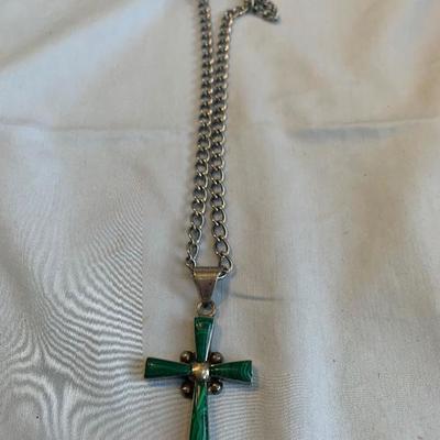 Sterling silver cross necklace 