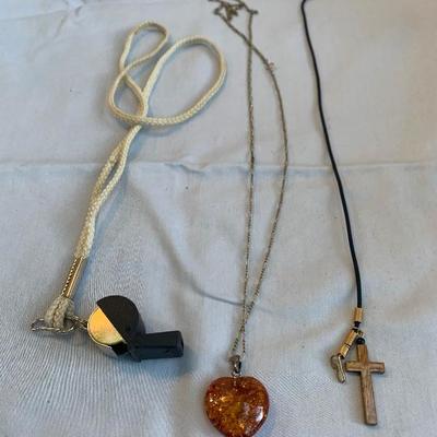 assorted Jewelry lot  + whistle 