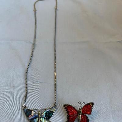 Butterfly jewelry lot 