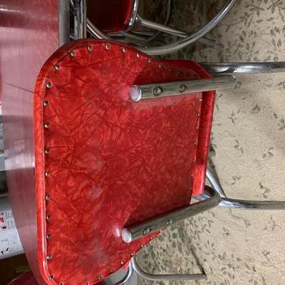 B1 Vintage Chrome Table and Chairs