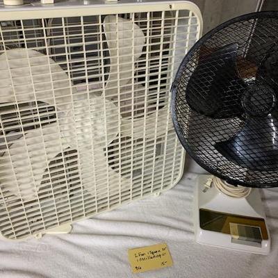 B6 12" Oscillating Fan 20" Box Fan