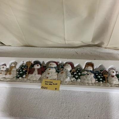B134 Snowman Doorway Scene