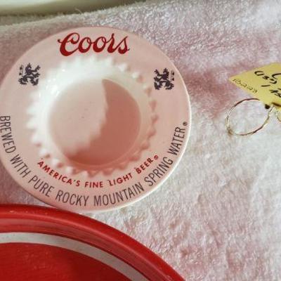 B228 Coors Beer Trays, 1 Ashtray