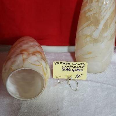 B239 Vintage Glass Lampshade 